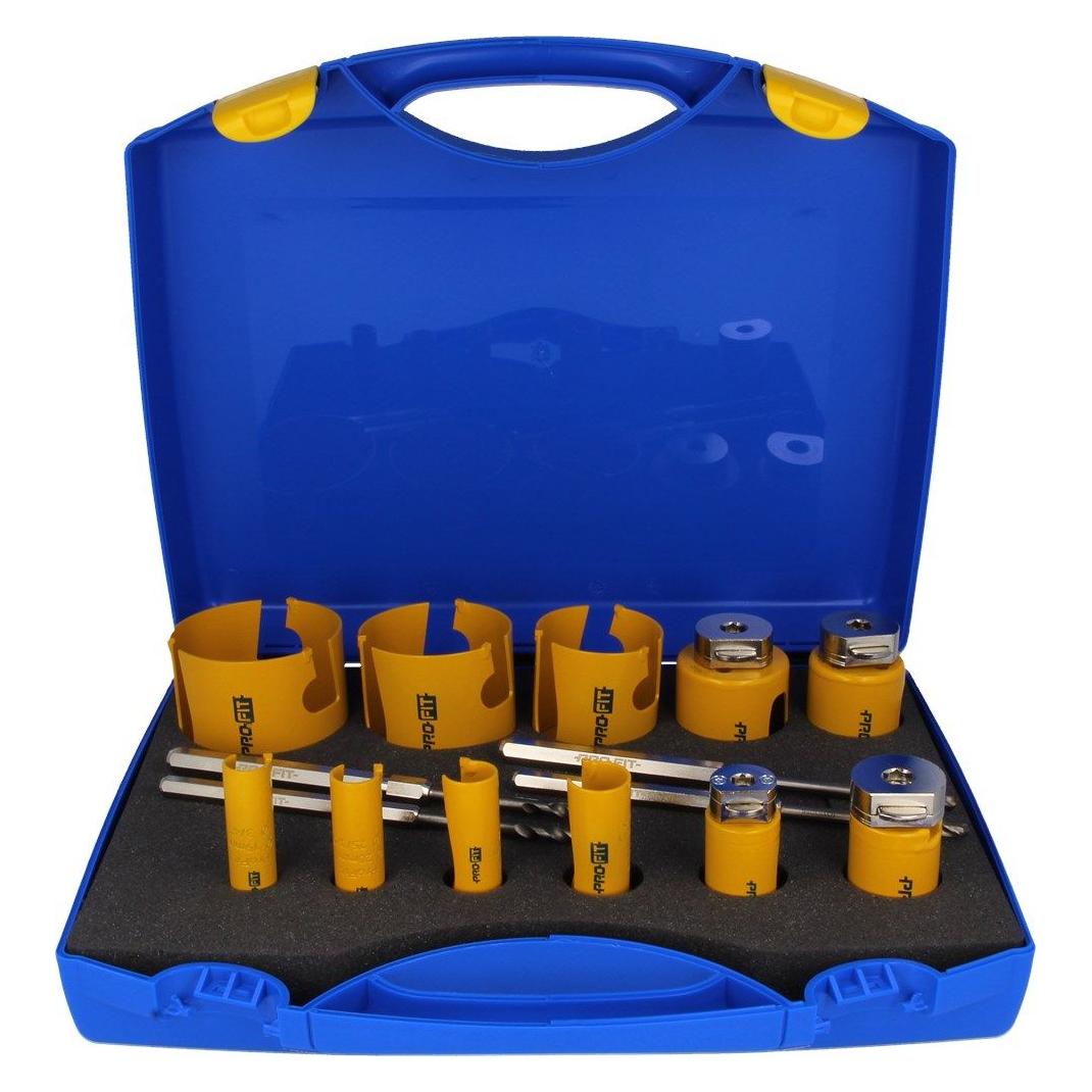 Pro-Fit, Gatenzagen, ProFit 09081976DCT Lochsäge Multi Purpose Set 19/20/22/25/29/35/44/51/57/67/76 Mm