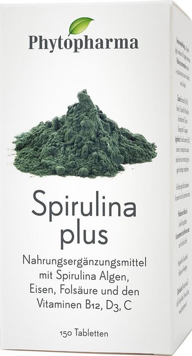 Actual product image Phytopharma Spirulina Plus Tablets (150 pcs., Pills, 140 g)