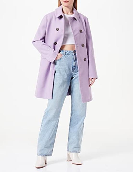 Actual product image Sisley Single Row Opening, Lightly Oversized Shoulders, Flap Pockets