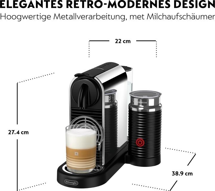 Image du produit De'Longhi Nespresso CitiZ Platinum&Milk (NESPRESSO Original)