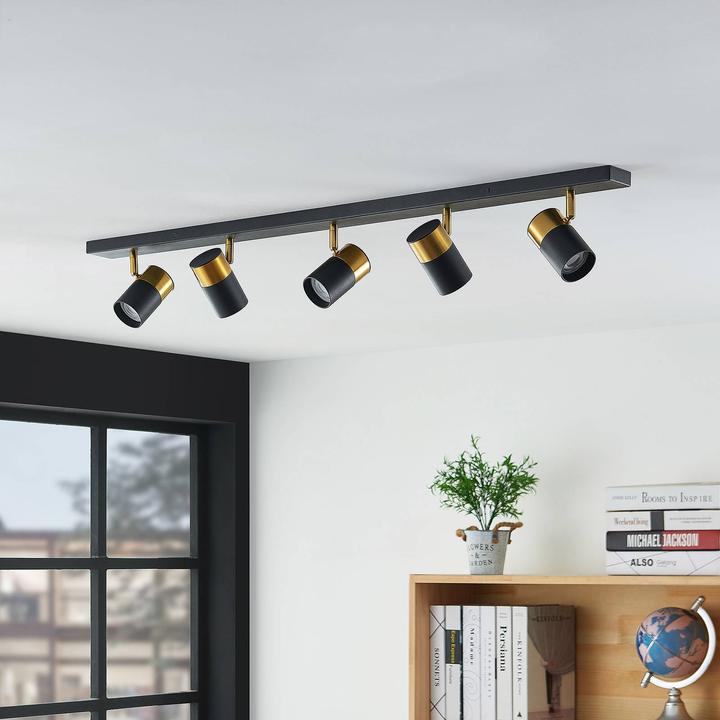 Produktbild Arcchio Evaro Deckenstrahler Goldring hinten 5-fl. (GU10)