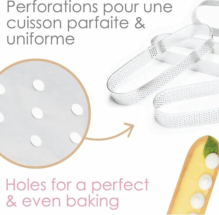 Produktbild ScrapCooking 4er Set Tortenringe perforiert oval 15x4cm