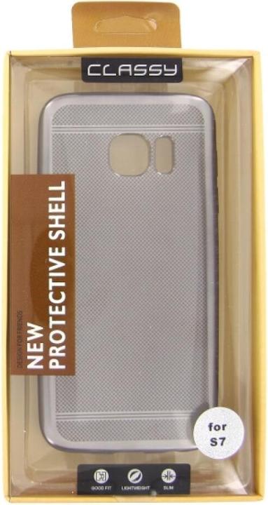 Actual product image NoName Silicone Case Classy Samsung Galaxy S7 grey (Samsung Galaxy S7)