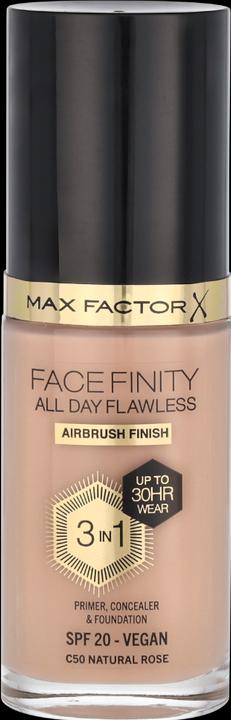 Produktbild Max Factor FACEFINITY All Day Flawless 3in1 Foundation Nr. C50 30ml (C50 Natural Rose)