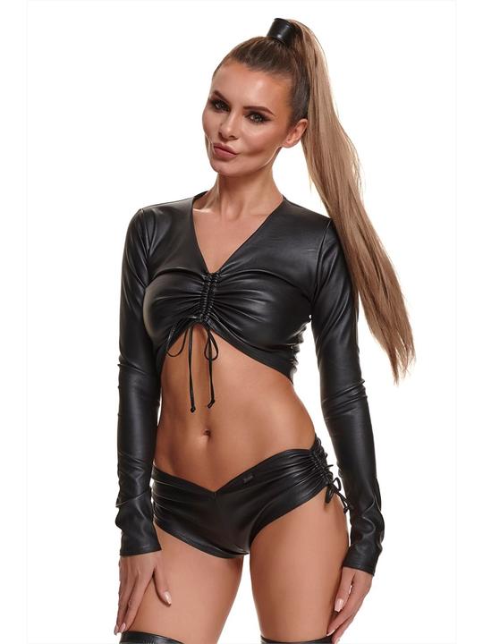 Demoniq Kunstleder Damen-Top "BRAdriana001"