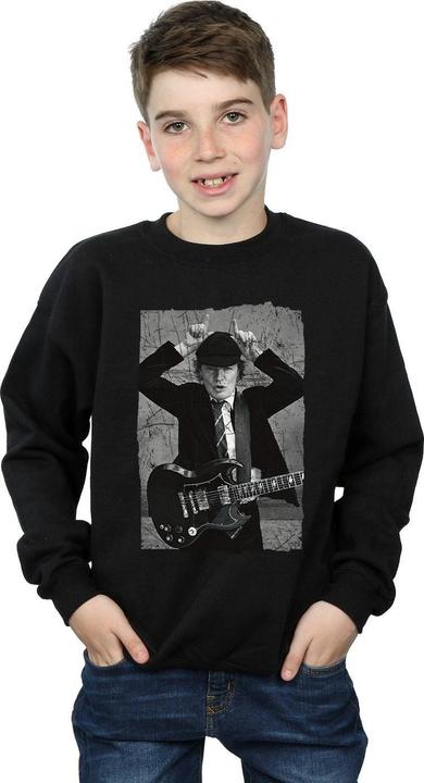 Produktbild AC/DC Angus Young Distressed Photo Sweatshirt Jungen (116)