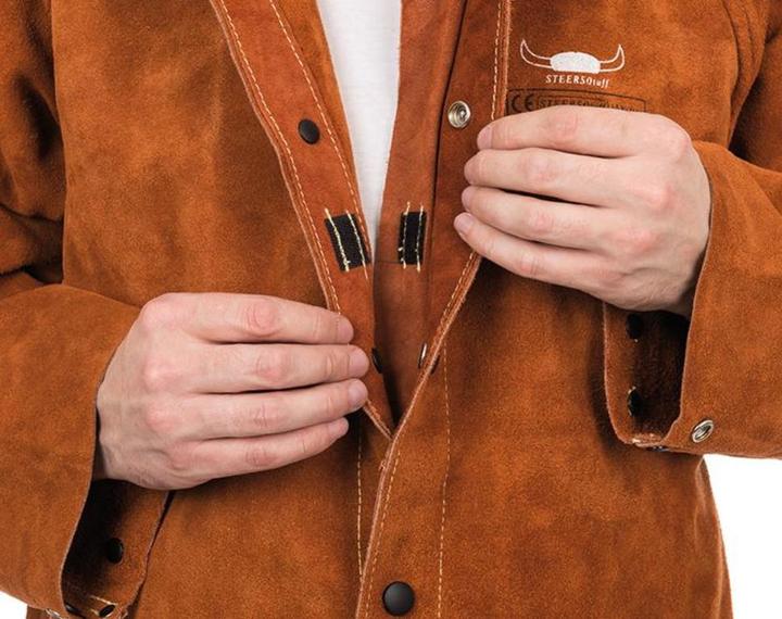 Actual product image Magni Weldas 44-7300/96/P/XXL Welding jacket "Leather Proban" size XXL (XXL)