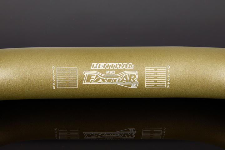Immagine prodotto Renthal V2 Fatbar Riser Lenker, 35.0mm, 820x70mm, 9°/5°, gold (35 mm)