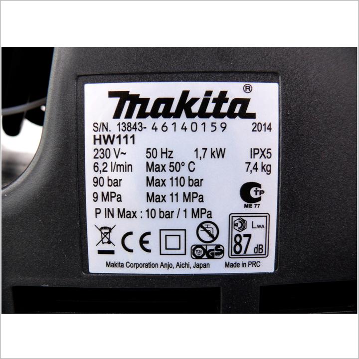 Actual product image Makita HW111 (Electrical connection)