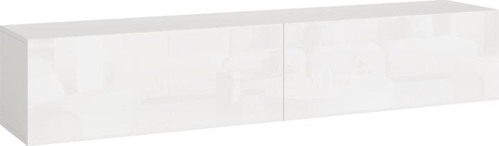 En.Casa Hängeboard Evaton 160x32x30 cm Weiss, hochglanz (160 x 31.50 x 30 cm)