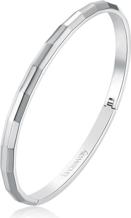 Immagine prodotto Brosway Bracciale minimalista in acciaio massiccio With You BWY2 - Diametro: 6 cm (M) (6 cm, Acciaio)
