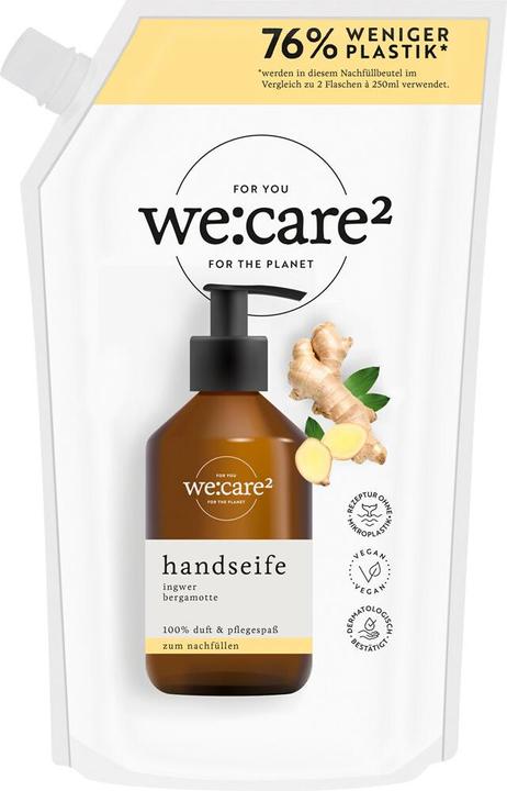Actual product image we:care2 Handseife (Liquid soap, refill, 500 ml)
