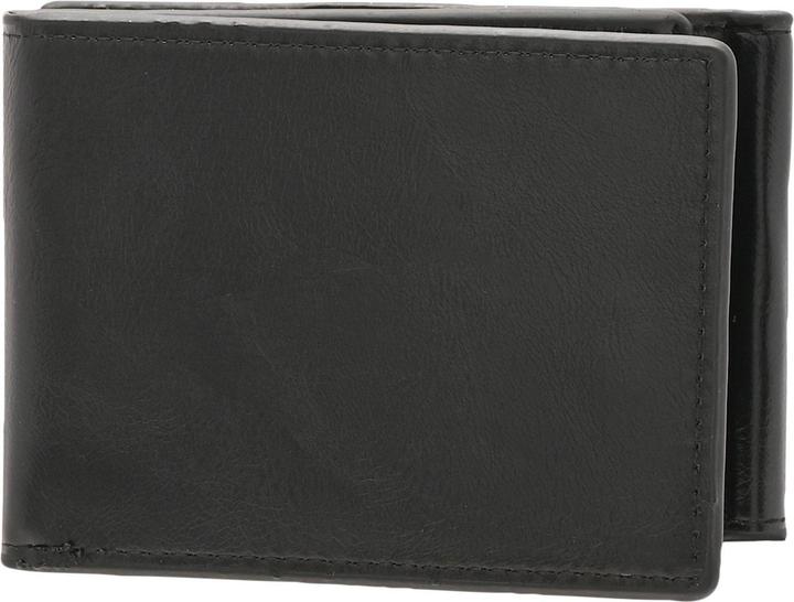 Actual product image Harvey Makin Mad Man Black 3 Fold Money Clip Wallet