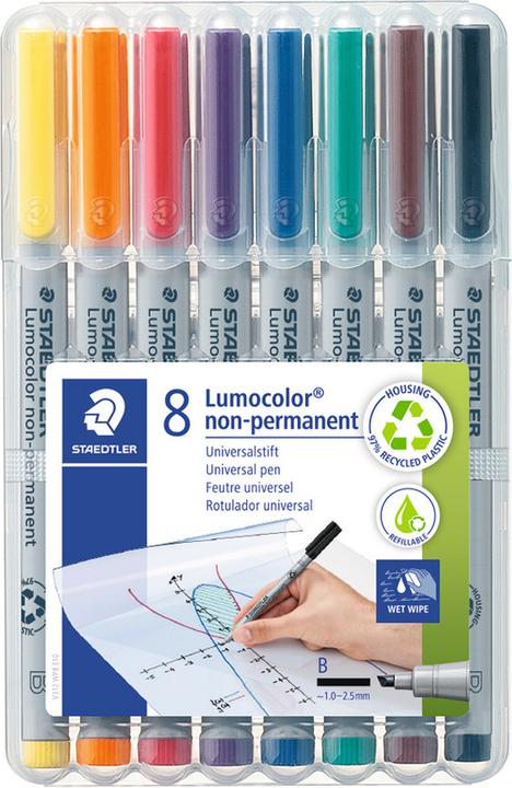 Actual product image Staedtler Lumocolor non-permanent (8x)