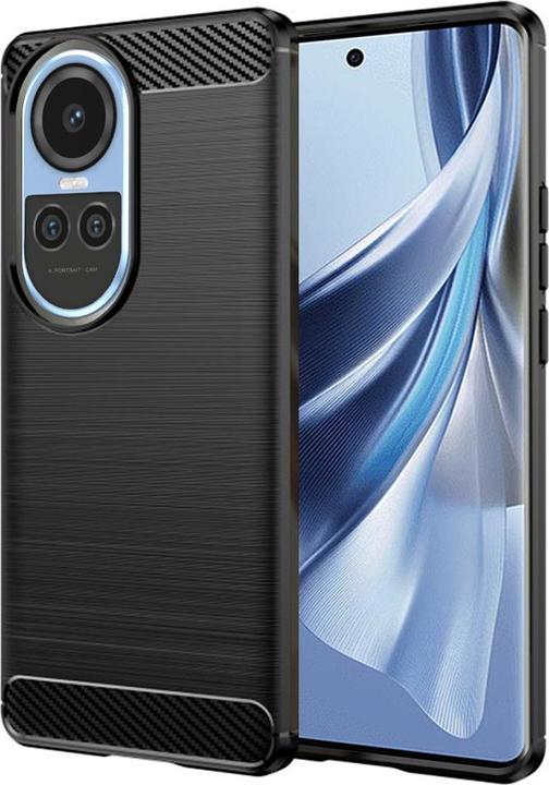Produktbild Techsuit - Carbon Silicone - Oppo Reno10 / Reno10 Pro - Black (Oppo Reno 10 Pro)