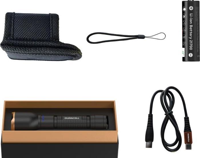 Actual product image Duracell DF2500R Taschenlampe schwarz (16.50 cm, 2500 lm)