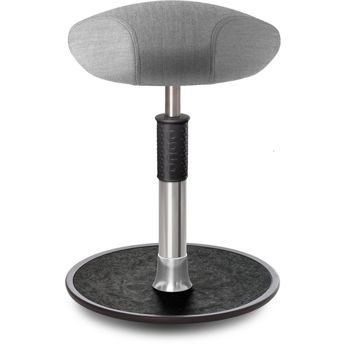 Ongo, Bürostuhl, Sitz- Stehhocker Free Regular Triangel kvadrat Remix Hellgrau Chrom /schwarz