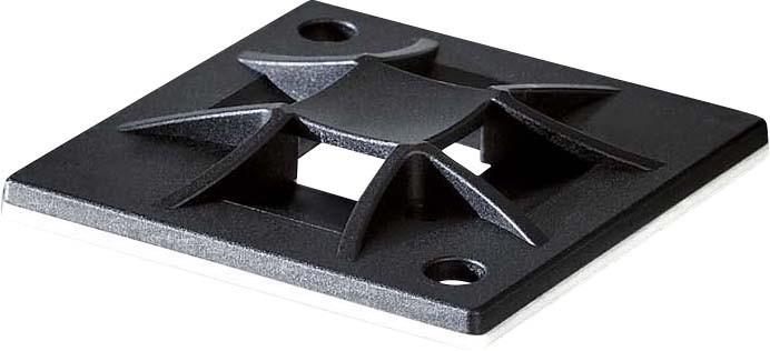 Produktbild HellermannTyton Montagesockel Q-Mount klebend 40x40mm (Metallkabelbinder, 40 mm, 50 Stk.)