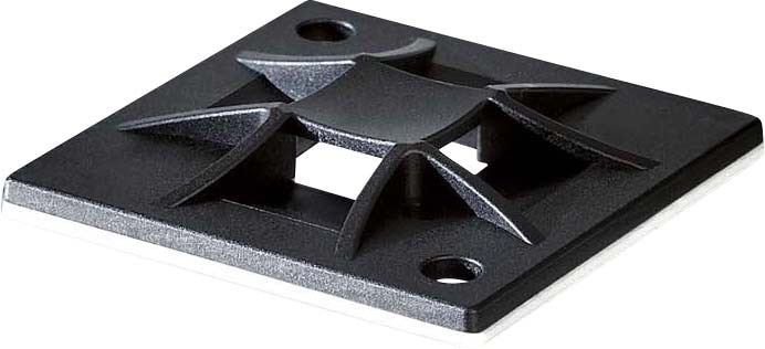 Produktbild HellermannTyton Montagesockel Q-Mount klebend 40x40mm (Metallkabelbinder, 40 mm, 50 Stk.)