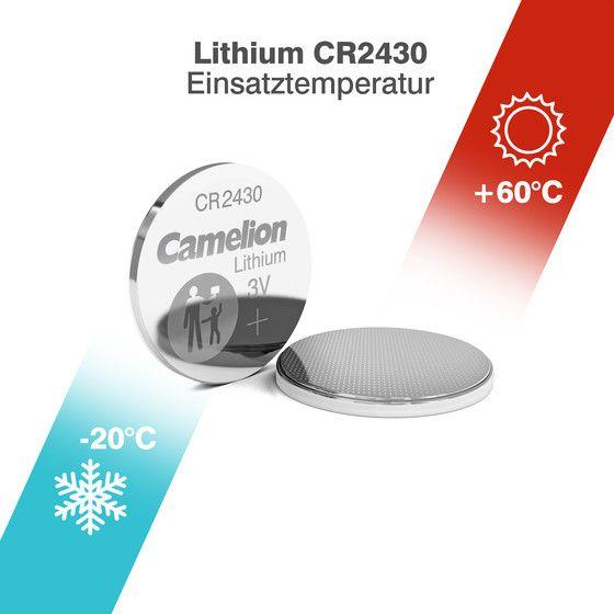 Produktbild Camelion CR2430 Lithium - 10 Batterien (10 Stk., CR2430, 270 mAh)