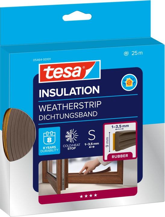 Actual product image tesa E-profile rubber seal (0.30 kg, Brown, Brown)