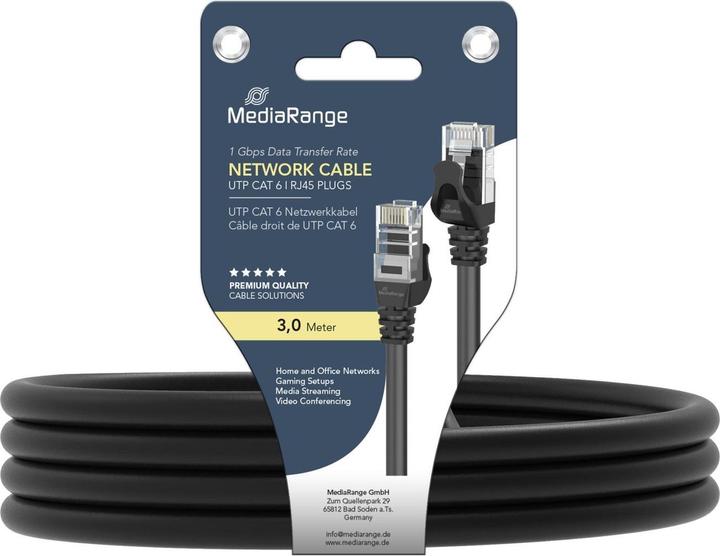 Produktbild MediaRange Netzwerkkabel (UTP, CAT6, 3 m)
