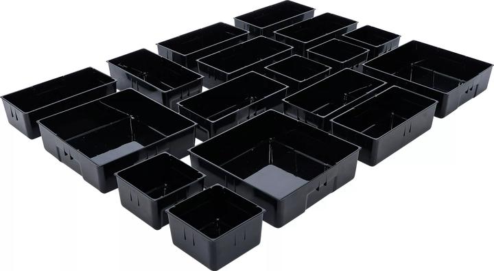 Actual product image BGS Plastic Strorage Trays for Workshop Trolley 17 pcs.