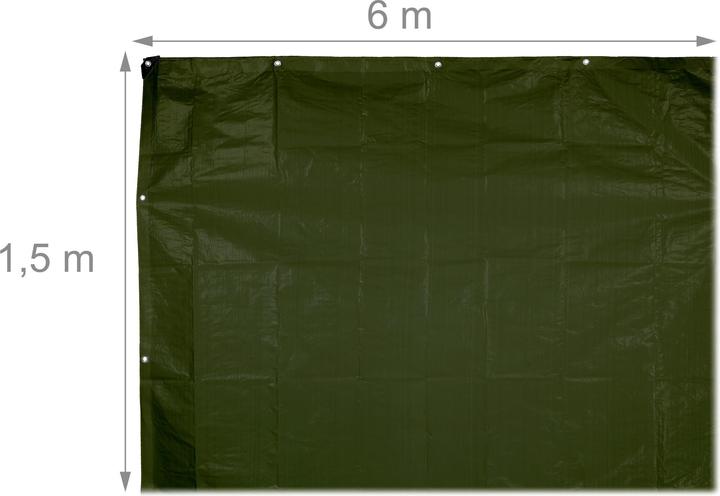 Image du produit Relaxdays Bâche verte (6 x 1.50 m)
