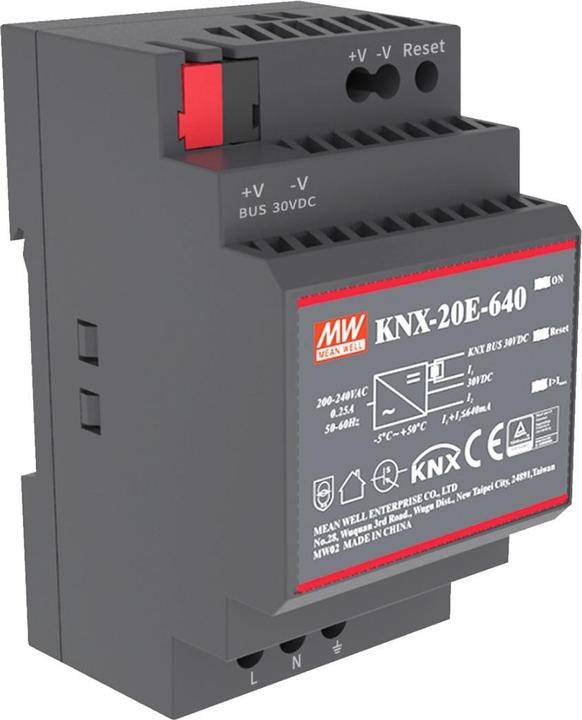 MeanWell MEAN WELL KNX-20E-640 Hutschienen-Netzteil (DIN-Rail) 30 V/DC 640 mA 19.2 W Anz