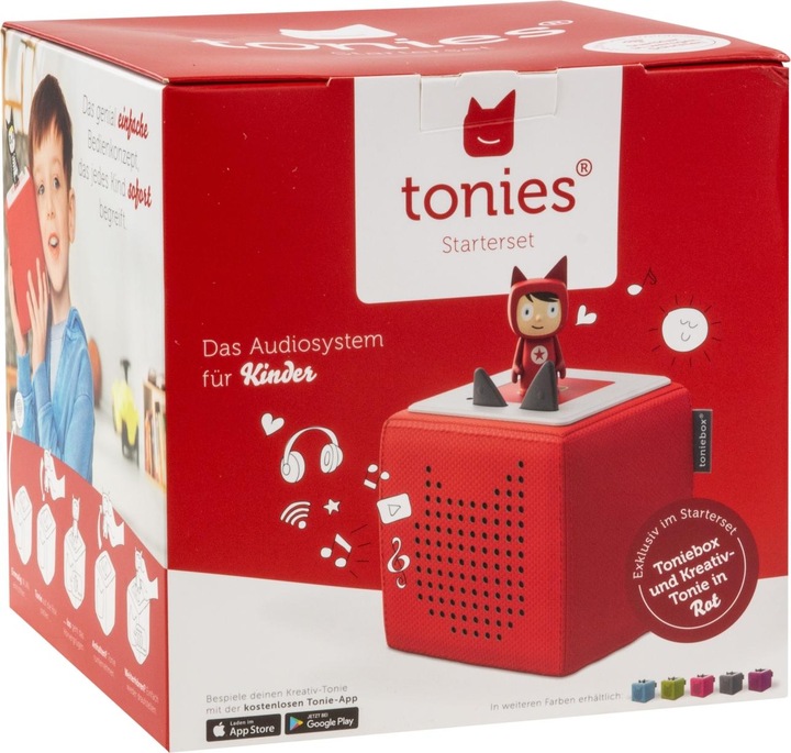 Productafbeelding Tonies Toniebox Startset Rood (Creatieve Tonie) (Duits)