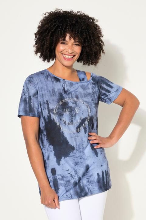 Actual product image Angel of Style T-shirt with batik print and shoulder cut-out (54)