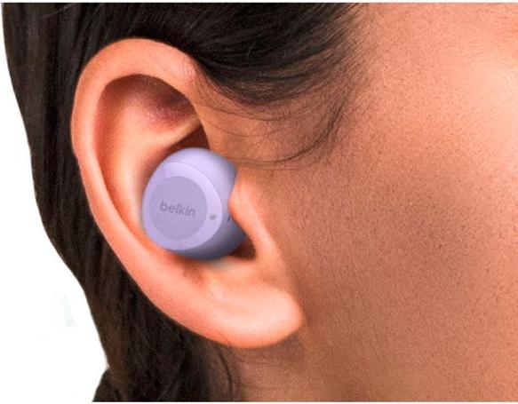 Produktbild Belkin wireless soundform bolt tws hellviolett (Keine Geräuschunterdrückung, 28 h, Kabellos)