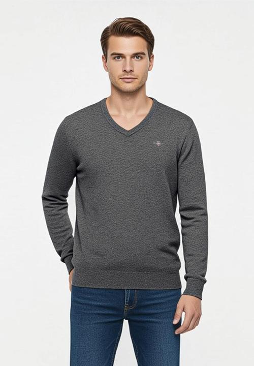 Actual product image GANT Extrafine Lambswool V-Neck - 68159 (XXL)