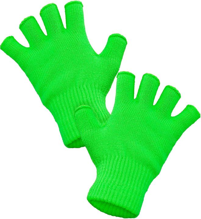Produktbild Widmann Neon grüne Fingerlose Woll Handschuhe