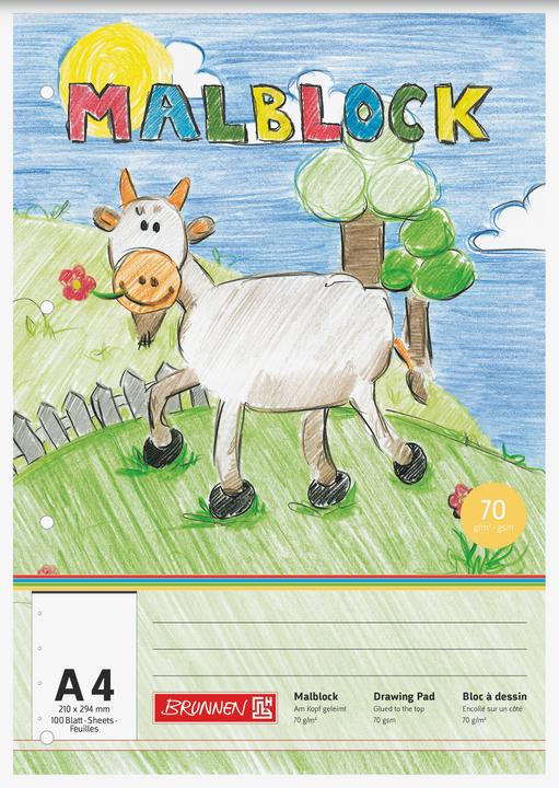 Produktbild Brunnen Malblock DIN A4 (A4)