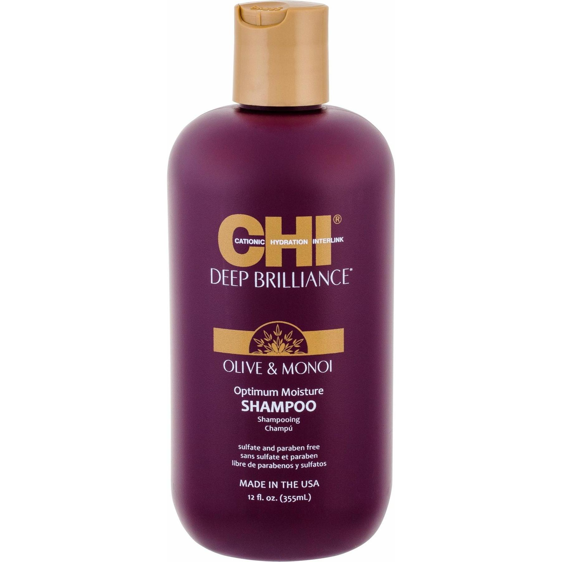 Farouk Systems, Shampoo, CHI Deep Brilliance Optimum Moisture (355 ml, Flüssiges Shampoo)