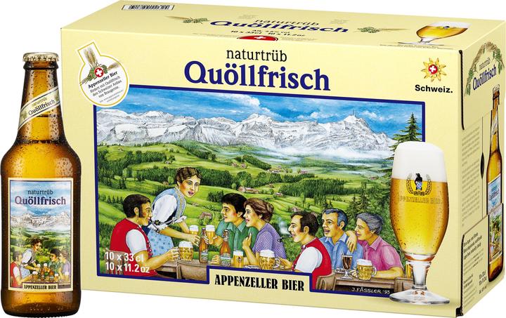 Immagine prodotto Appenzeller Bier Quöllfrisch naturtrüb (10 x 33 cl)
