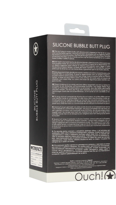 Actual product image Ouch! Bubble Butt Plug