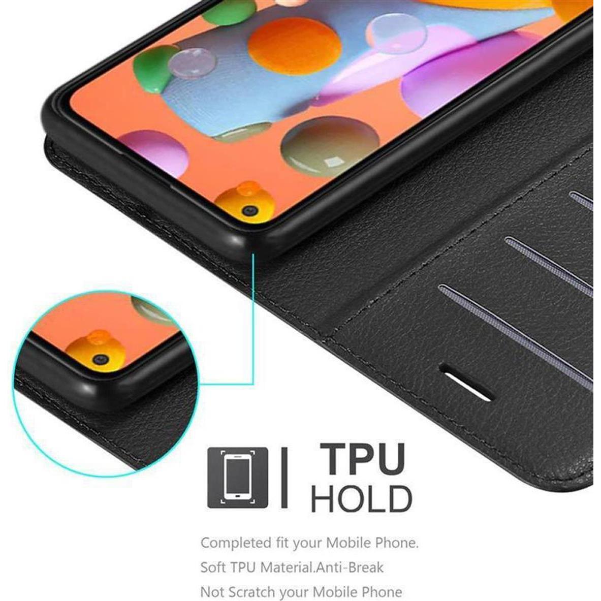 Thumbnail - Cadorabo Book mit Standfunktion Cover (Samsung Galaxy A11, Samsung Galaxy M11), Smartphone Hülle, Schwarz