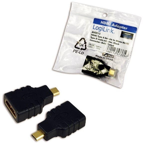 Actual product image LogiLink Micro HDMI to (HDMI)