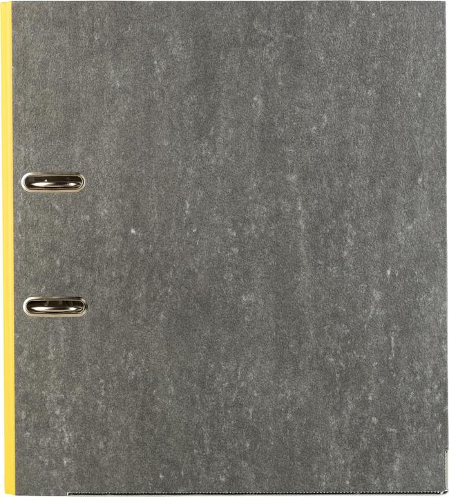 Actual product image Idena Folder A4 yellow 8cm cloud marble FSC mix (A4, 80 mm, 1 Piece)