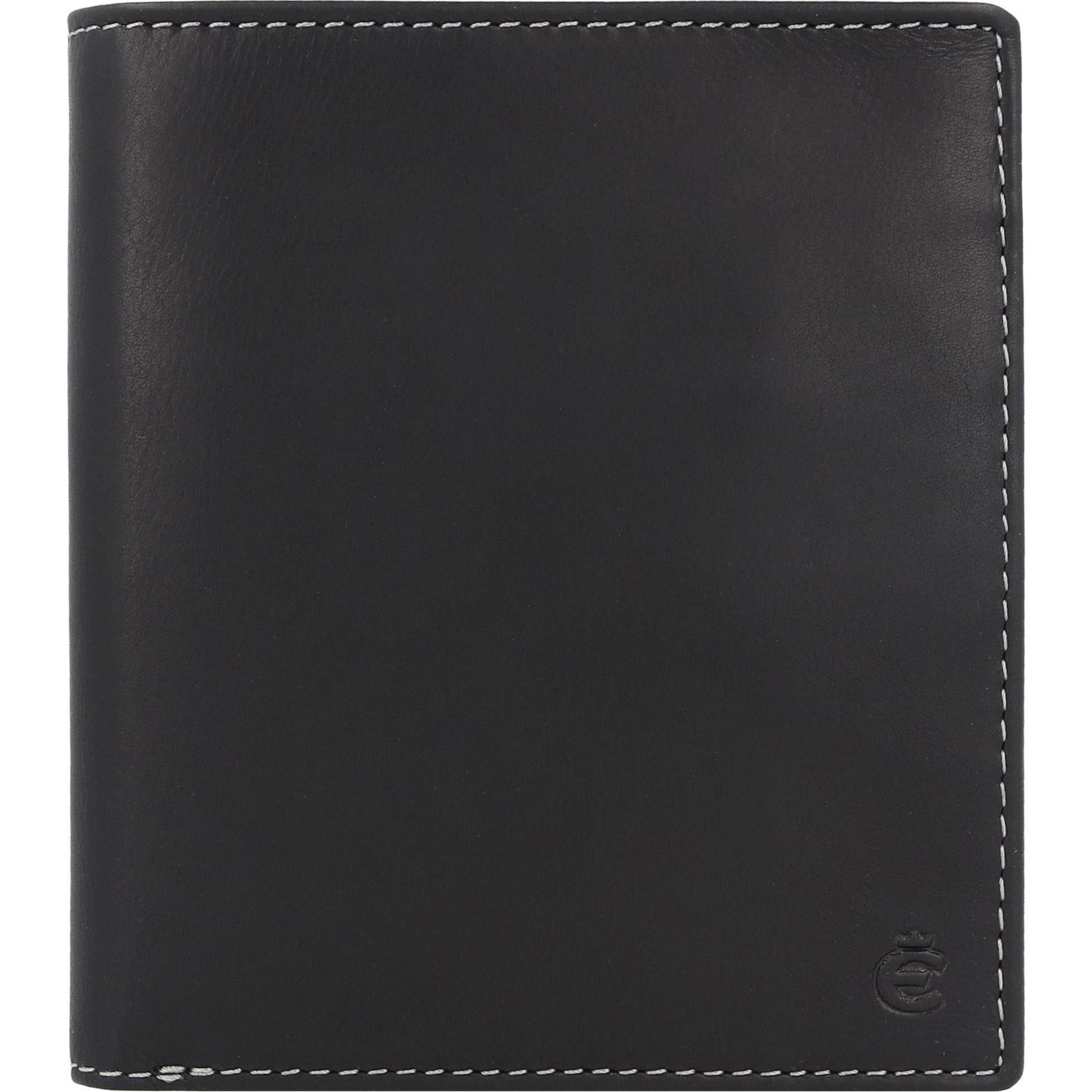 Esquire, Herren, Portemonnaie, Dallas Geldbörse RFID Schutz Leder 12 cm, Schwarz