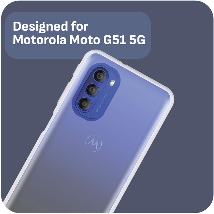 Produktbild Cazy Silikon Hülle Kompatibel mit Motorola Moto G51 5G - Soft TPU Schutz - Transparant (Motorola Moto G51 5G)