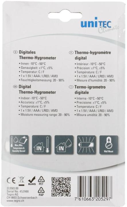 Actual product image Unitec Climate