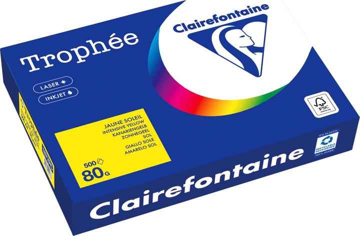 Image du produit Clairefontaine Papier universel couleur (A4, 500 feuilles, 80 g/m²)