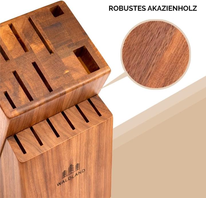 Produktbild Waldland Messerblock mit Antirutsch-Füssen