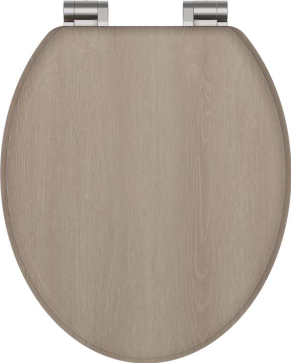 Actual product image Schütte WC seat wood MDF WC seat MODERN WOOD soft-close mechanism 80196-A wood look