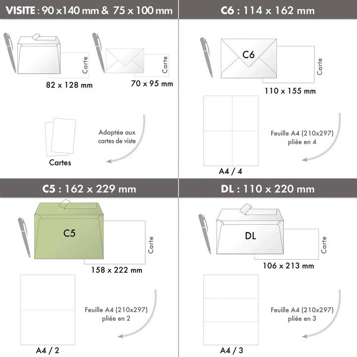 Produktbild Clairefontaine Pollen, Karton mit 200 Briefumschlägen haftklebend C5 162x229mm, 120g - Kartonbraun (C5, 200x)
