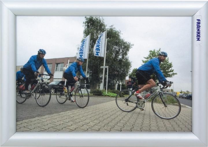 Actual product image Franken Poster frame "Outdoor", DIN A4, 25 mm frame profile silver anodised aluminium snap frame, synthetic
