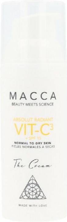 Actual product image Macca Cosmetics ABSOLUT RADIANT VIT-C3 cream SPF15 normal to dry skin 50 ml (Suntan cream, SPF 15, 50 ml)